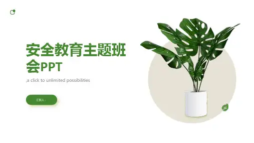 安全教育主题班会ppt(PPT)