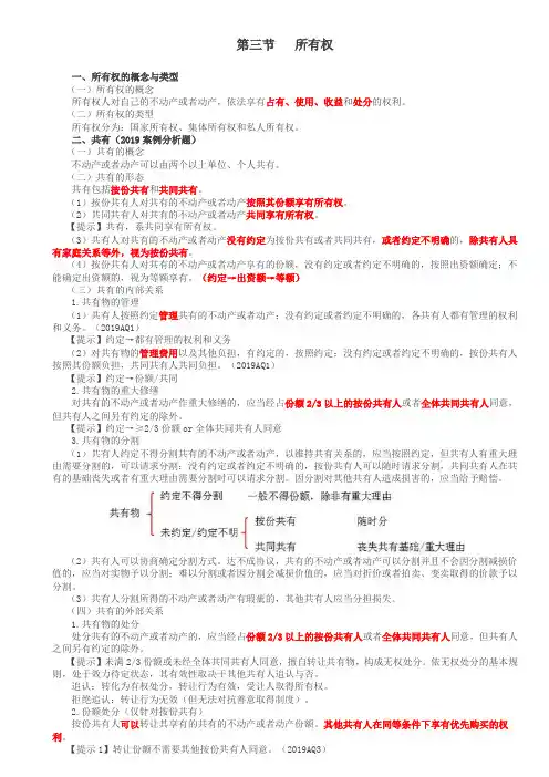 经济法所有权的概念与类型