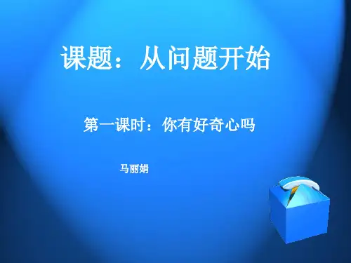 (科教版)小学六年级品德《从问题开始》