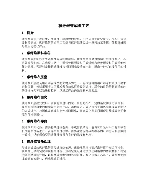 碳纤维管成型工艺