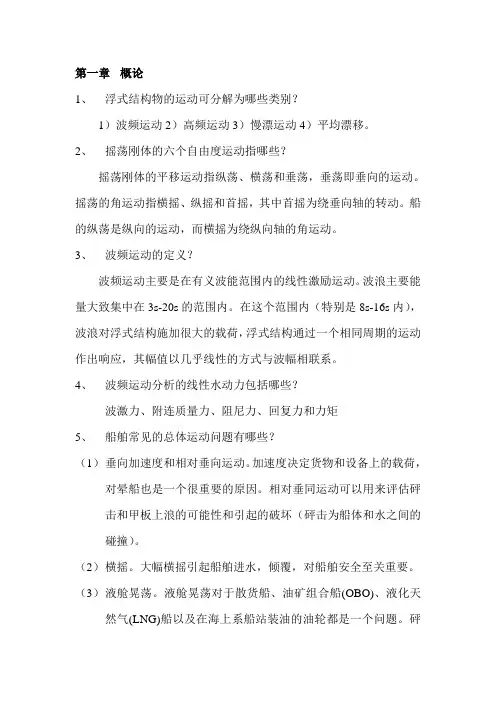 浮式平台性能