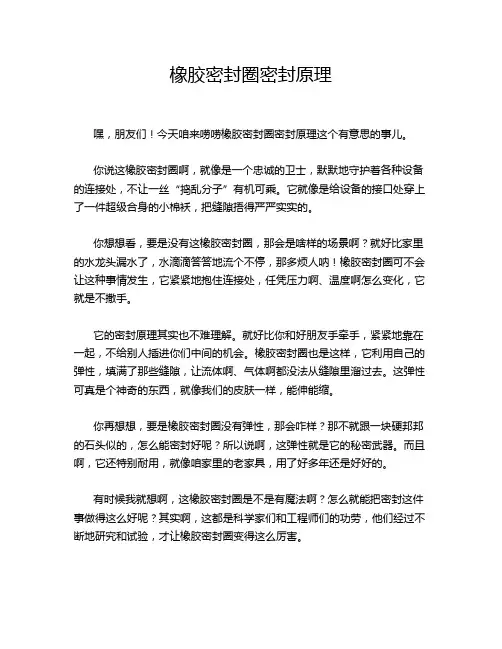 橡胶密封圈密封原理