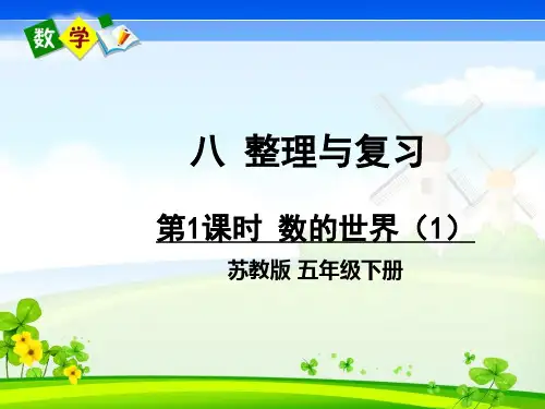 苏教版数学五年级下册《八 整理与复习 第1课时 数的世界(1)》教学课件