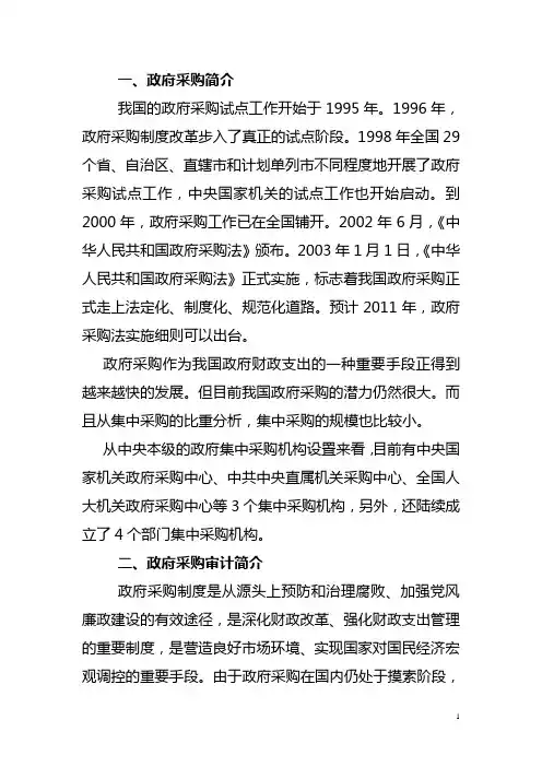 政府采购审计
