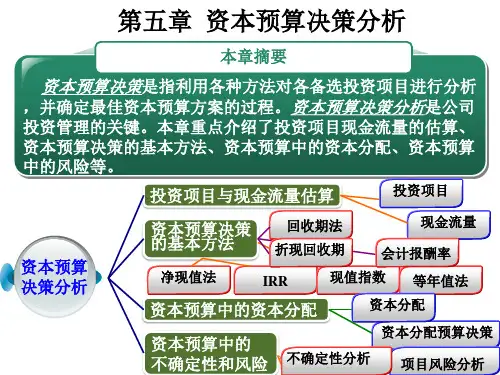 第五章 资本预算决策分析