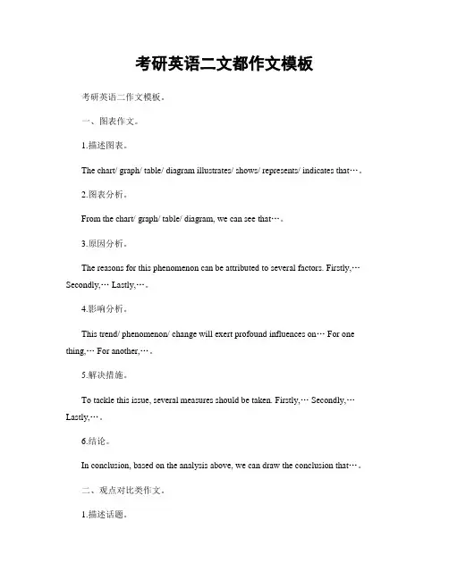 考研英语二文都作文模板