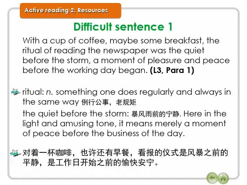 新标准大学综合英语2 unit 4 words_PPT幻灯片