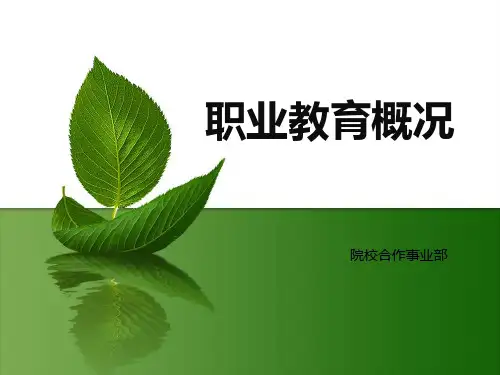 职业教育精品PPT课件