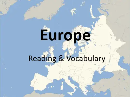 外研社必修三 module1 Reading & Vocabulary