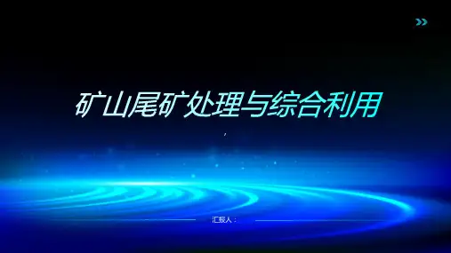 矿山尾矿处理与综合利用