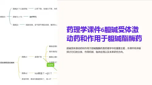 药理学课件6胆碱受体激动药和作用于胆碱酯酶药