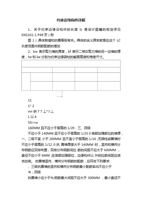 约束边缘构件详解