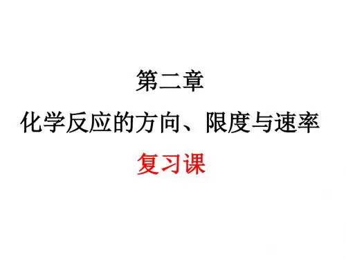 鲁科版高中化学选修四课件第二章《化学反应的方向、限度与速率》课件