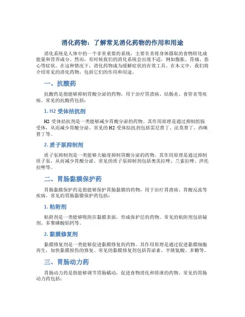 消化 消化药物
