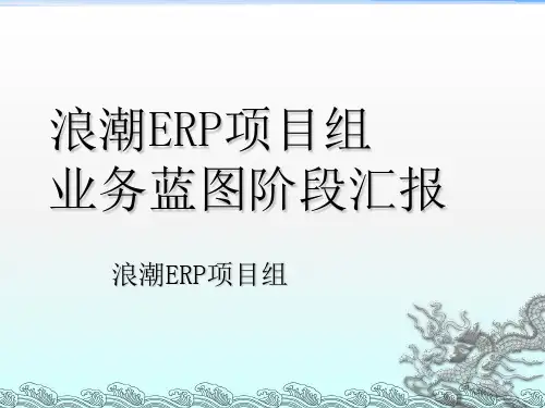 ERP项目业务蓝图汇报--SD