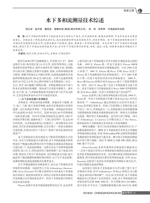 水下多相流测量技术综述