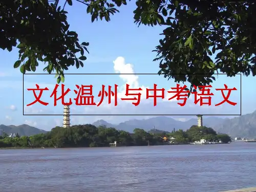 话说温州获奖公开课课件