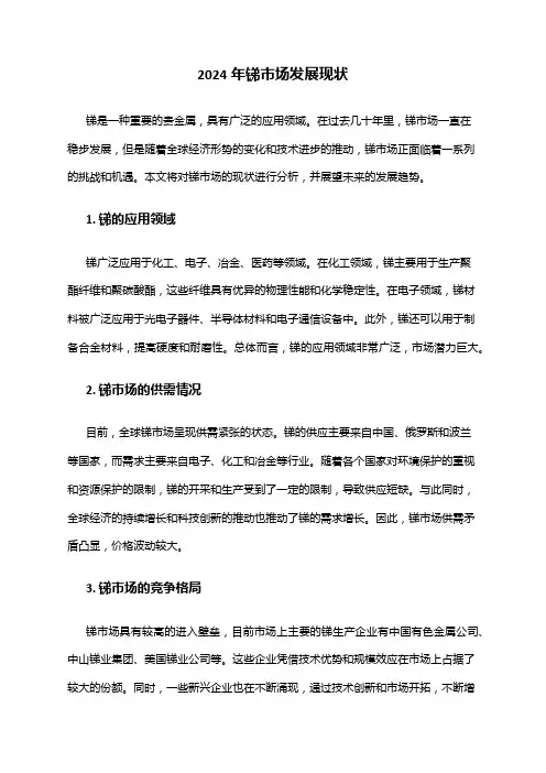 2024年锑市场发展现状