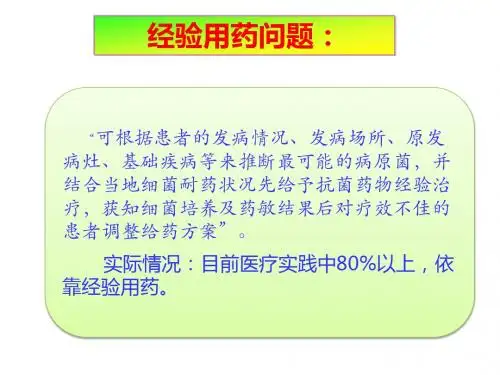 抗菌素-经验用药