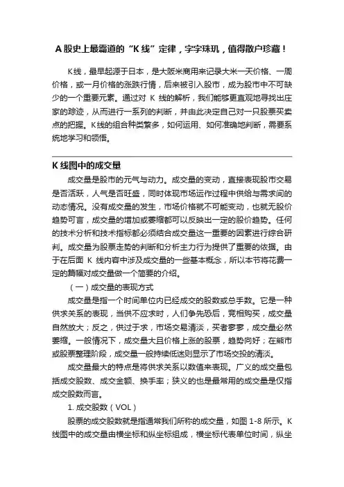 A股史上最霸道的“K线”定律，字字珠玑，值得散户珍藏！
