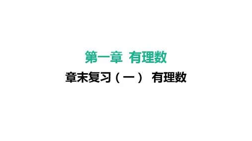 章末复习(一) 有理数