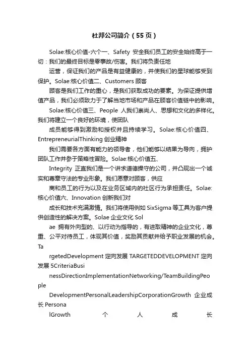 杜邦公司简介（55页）