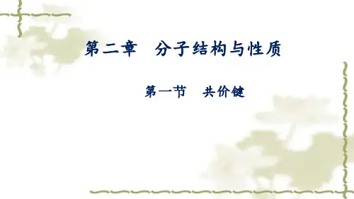 2.(1)共价键课件高二化学人教版选择性必修2