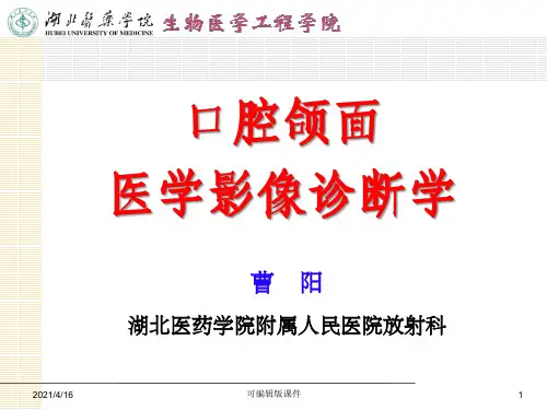 口腔颌面医学影像诊断学(肿瘤)PPT课件