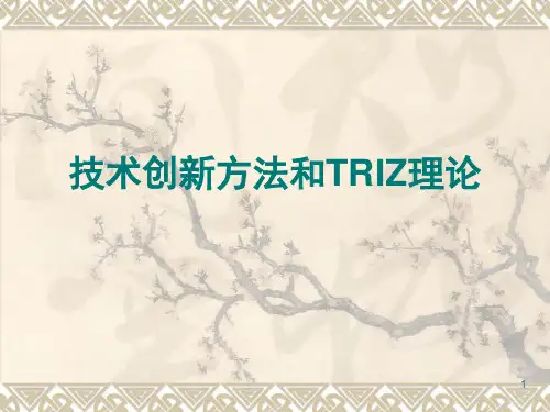 技术创新方法和TRIZ理论(PPT课件)
