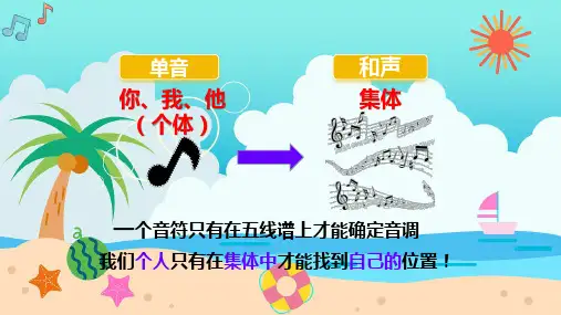 7.1 单音与和声 课件(13张PPT)-2023-2024学年统编版道德与法治七年级下册