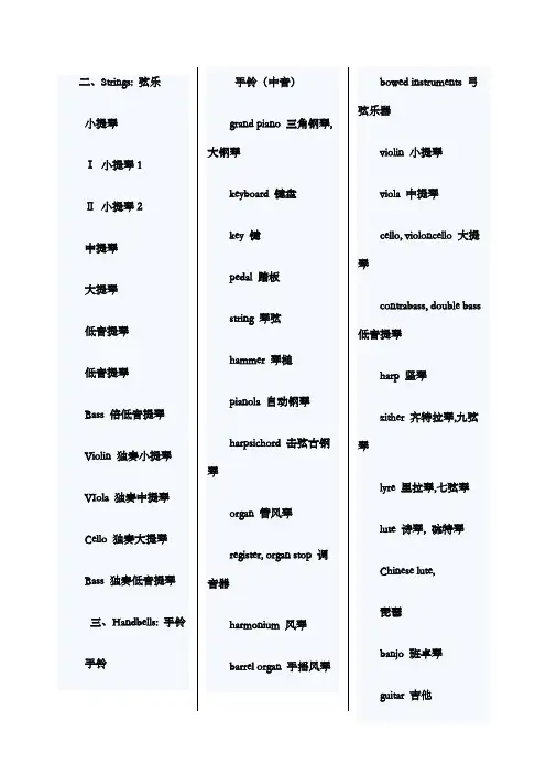 乐器的英语单词 (1)