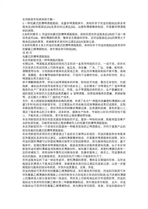 实用新型专利具体例子