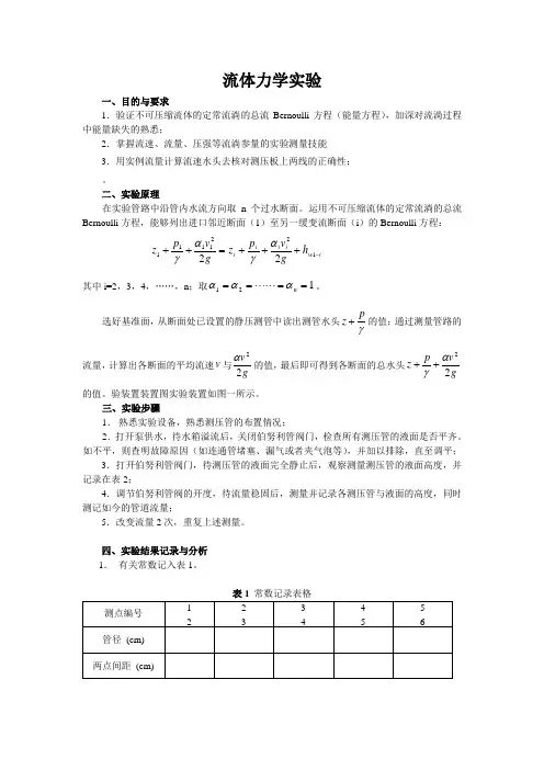 流体力学实验
