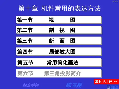 工程制图：第十章 机件常用的表达方法