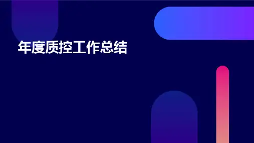 年度质控工作总结PPT