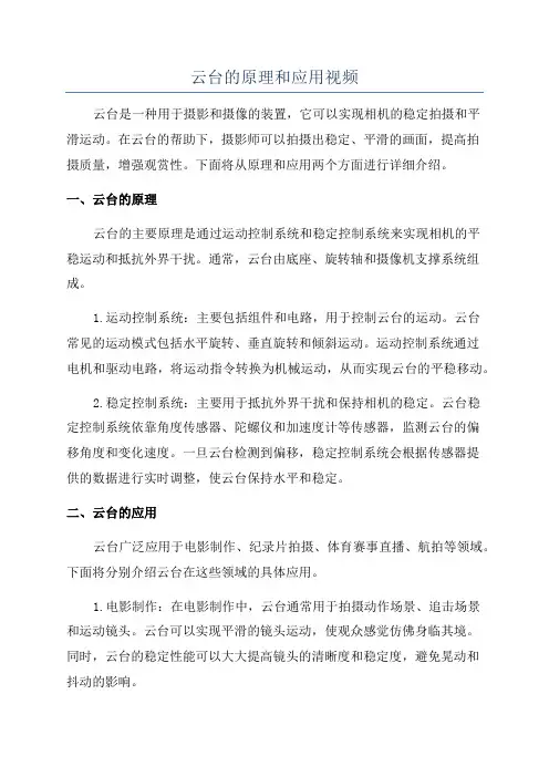 云台的原理和应用视频