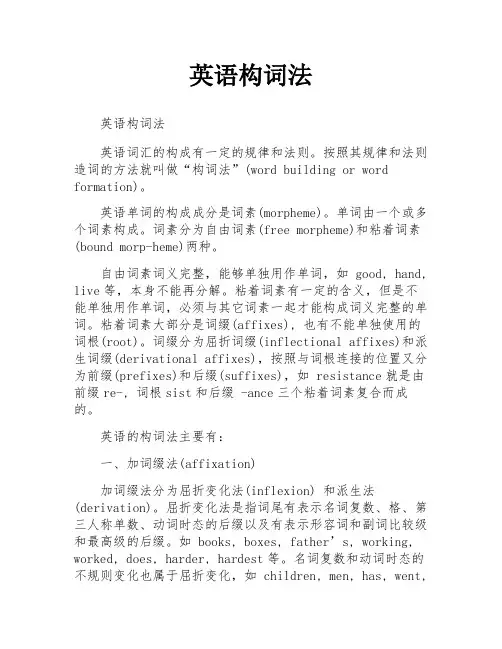英语构词法