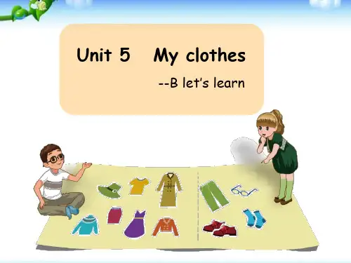 Unit 5   My clothes B let's learn优秀课件
