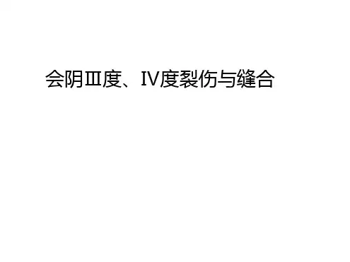 会阴Ⅲ度、Ⅳ度裂伤与缝合ppt课件