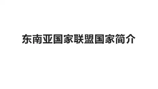 东南亚国家联盟国家简介