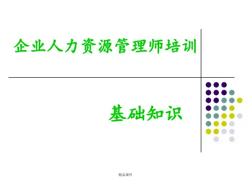 企业人力资源培训 第四章 管理心理与组织行为