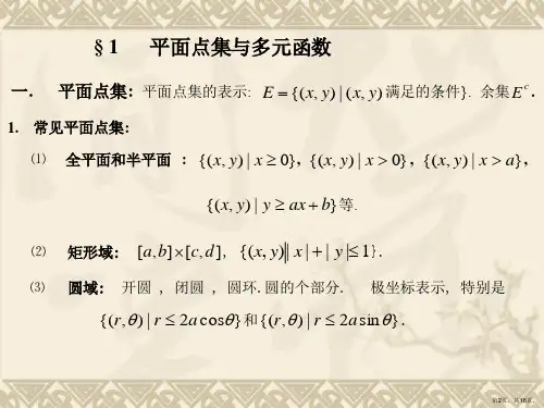 多元函数极限与连续课件