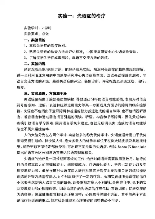 言语治疗学-刘燕
