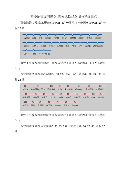 西安地铁线网规划_西安地铁线路图与详细站点