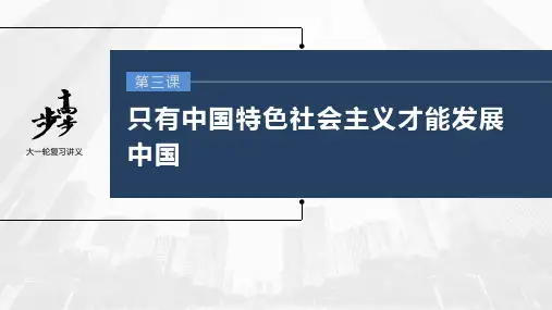 2023年高考政治一轮复习(部编版) 第3课 只有中国特色社会主义才能发展中国