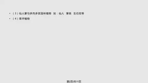 园林植物分类