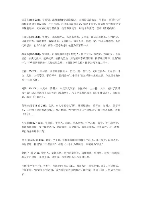 临沂的名人