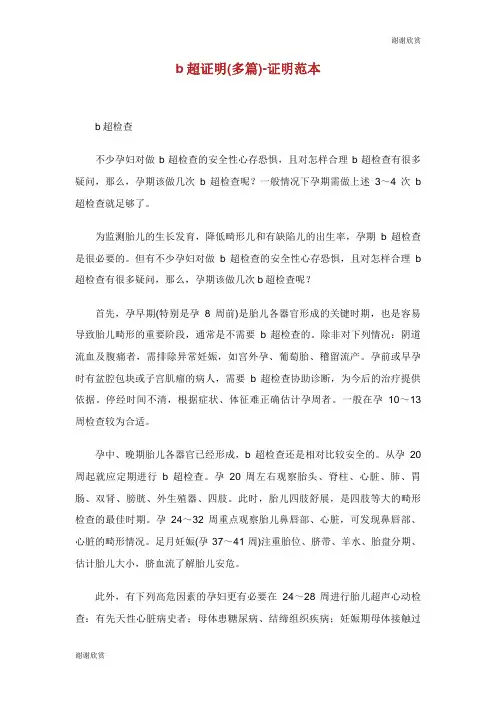 b超证明(多篇)证明范文.doc