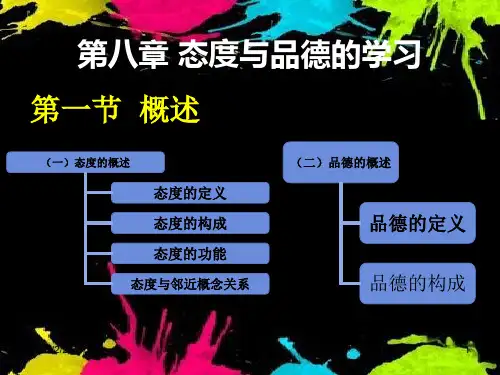 教育心理学态度和品德PPT课件