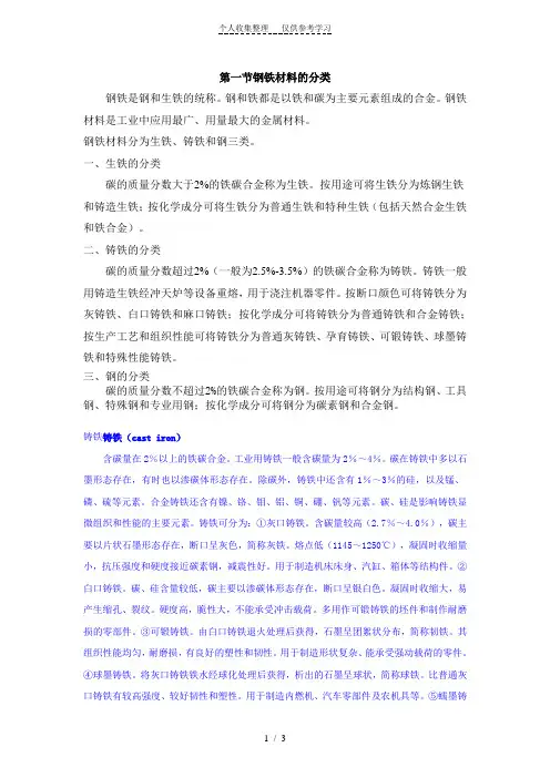 铸铁知识